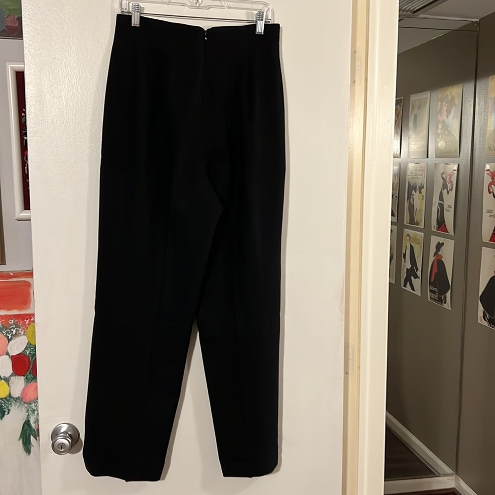 Laura Madrigano black 100% wool gabardine. Back hidden zip closure   Fully lined - Picture 4 of 7